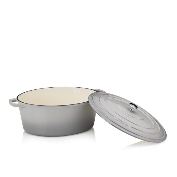 KELA OVAL BAKE CALIDO, 9.3l WROUGHT IRON, LIGHT GRAY - Image 3