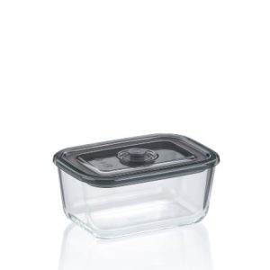 KELA FIREPROOF FOOD CONTAINER WITH LID AURELIA, 0.75l TRANSPARENT GLASS