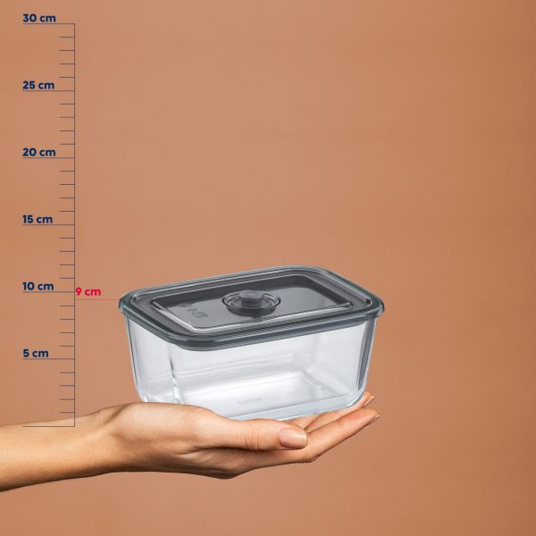 KELA FIREPROOF FOOD CONTAINER WITH LID AURELIA, 1.4l TRANSPARENT GLASS - Image 6