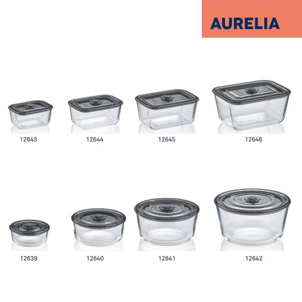 KELA FIREPROOF FOOD CONTAINER WITH LID AURELIA, 2.5l TRANSPARENT GLASS - Image 11