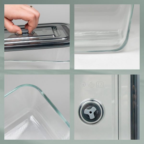 KELA FIREPROOF FOOD CONTAINER WITH LID AURELIA, 2.5l TRANSPARENT GLASS - Image 4