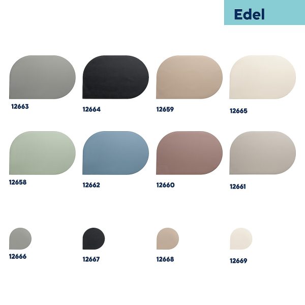 KELA PODMETAČ ZA STOL EDEL, 45x30x0,17cm PU-KOŽA BEŽ - Slika 5
