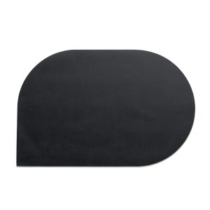 KELA TABLE PLATE EDEL, 45x30x0.17cm PU-LEATHER BLACK