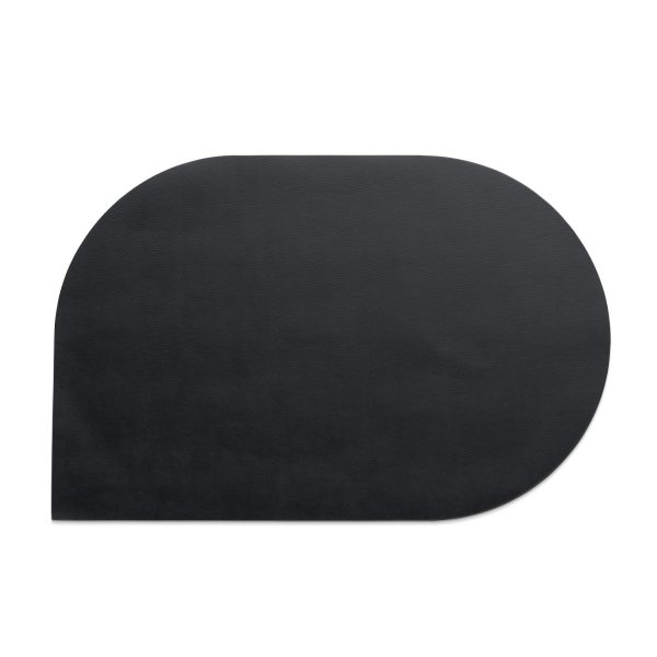 KELA PODMETAČ ZA STOL EDEL, 45x30x0,17cm PU-KOŽA CRNA