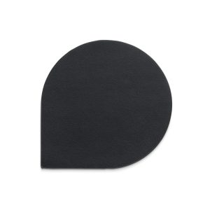 KELA COAST SET FOR EDEL, 10x10x0.17cm PU-LEATHER BLACK 4/1
