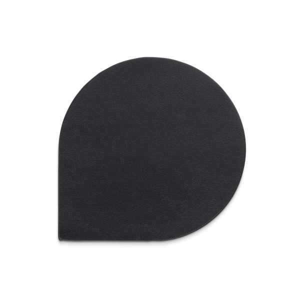KELA COAST SET FOR EDEL, 10x10x0.17cm PU-LEATHER BLACK 4/1