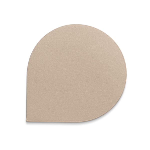 KELA SET OF COASTERS FOR EDEL, 10x10x0.17cm PU-LEATHER BEIGE 4/1