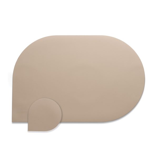 KELA SET OF COASTERS FOR EDEL, 10x10x0.17cm PU-LEATHER BEIGE 4/1 - Image 4