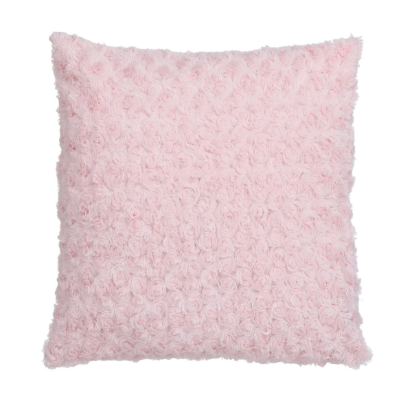 ATMOSPHERA DECORATIVE PILLOW FAKE FUR 45X45 CM POLYESTER PINK