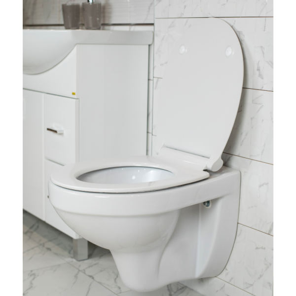GEPARD SANITARY TOILET BOARD 44.7x37 cm, 2.62 kg, DUROPLAST, HARDWARE C9, BF+TFP-SC/TAKE OFF, WHITE SLIM - Image 7