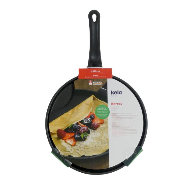 KELA PANCAKE PAN KERROS, 1.5x28cm CAST ALUMINUM BLACK - Image 9