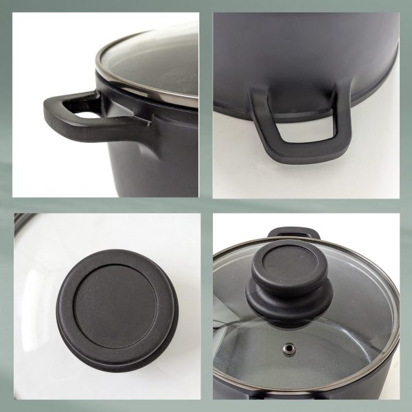 KELA LONAC S POKLOPCEM ATURA, 1,7l LIJEVANI ALUMINIJ CRNA - Slika 3