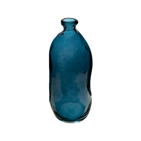 ATMOSPHERA VASE 14.5x35CM GLASS BLUE - Image 4