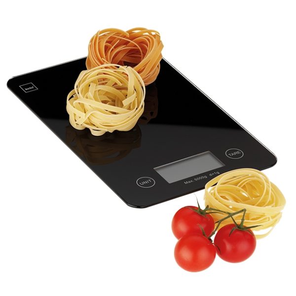 KELA KITCHEN SCALE PINT, 15x23x1.5cm BLACK GLASS - Image 5