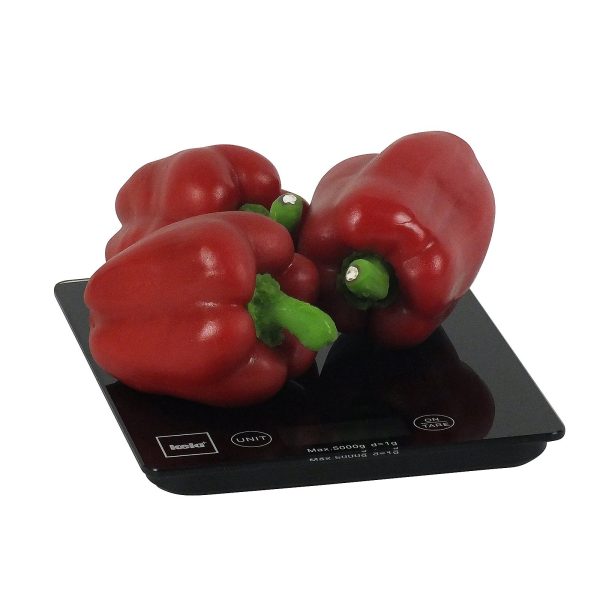 KELA KITCHEN SCALE PINT, 15x23x1.5cm BLACK GLASS - Image 7