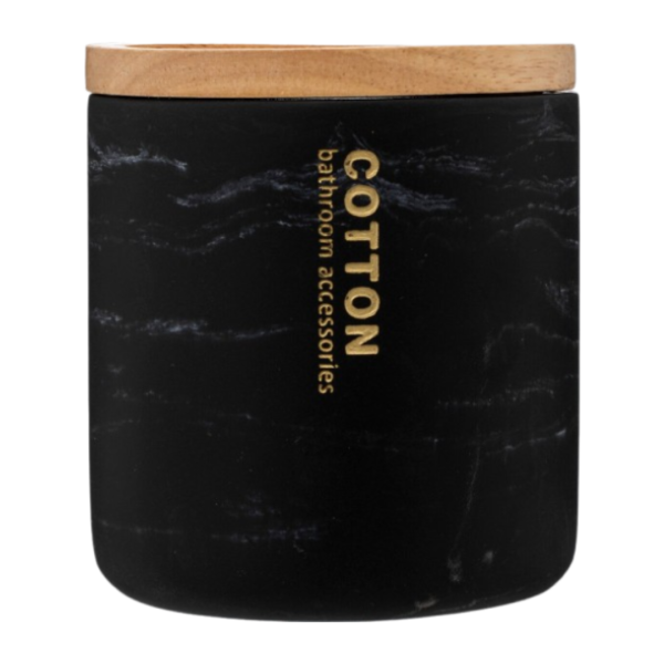 FIVE CUSHION CONTAINER LEA CERAMIC BLACK - Image 5