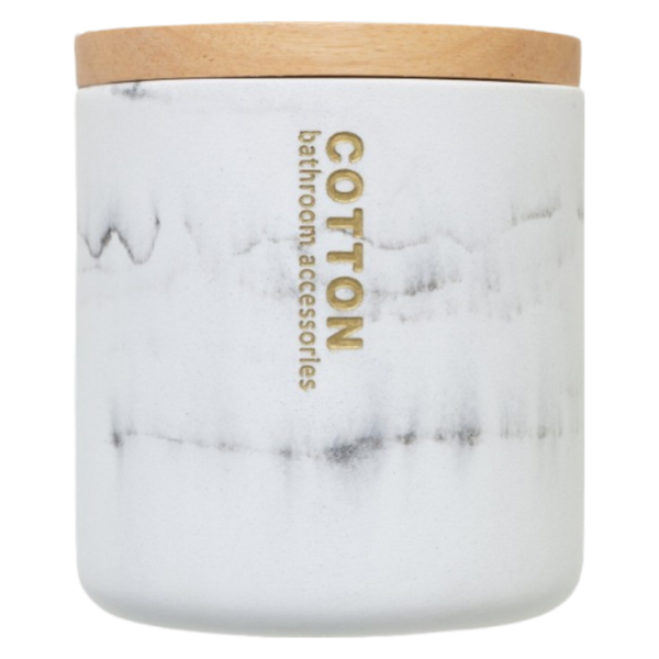 FIVE COTTON BOX LEA, PLASTIQUE/BAMBOU, WHITE - Image 5