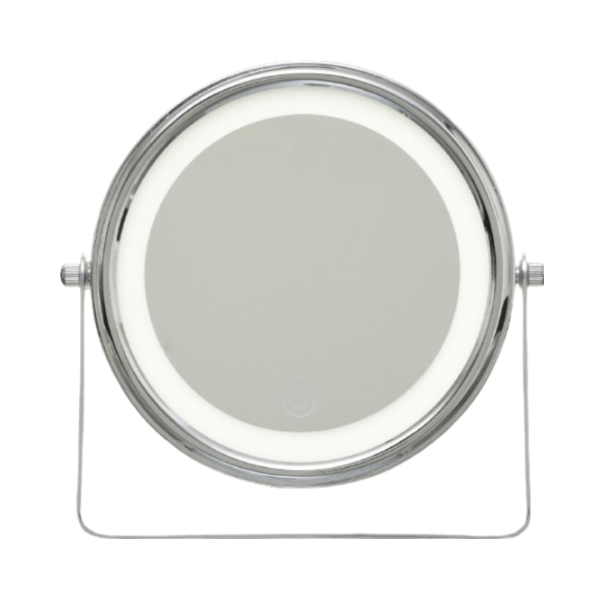 FIVE COSMETIC MIRROR FREESTANDING LED 19X4X20CM METAL AND GLASS SILVER - Image 7