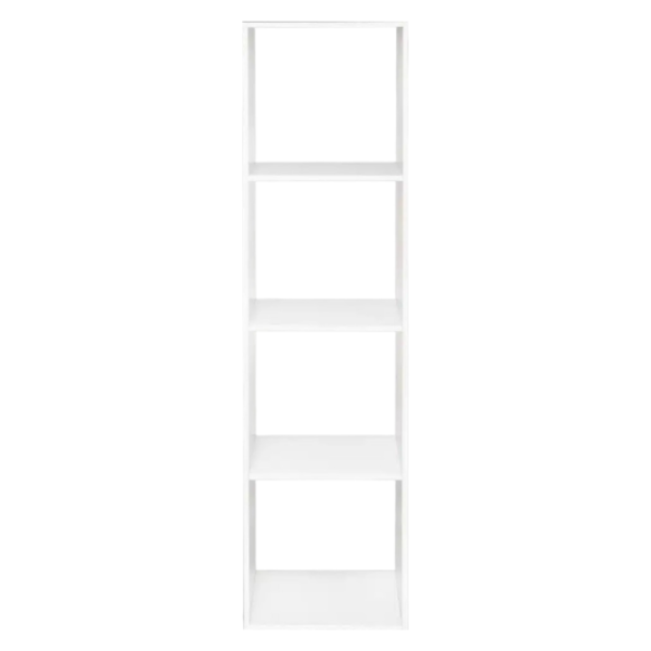 FIVE SHELF 4 HOLE MODULE 34.5X32X134CM WHITE VENEER - Image 7