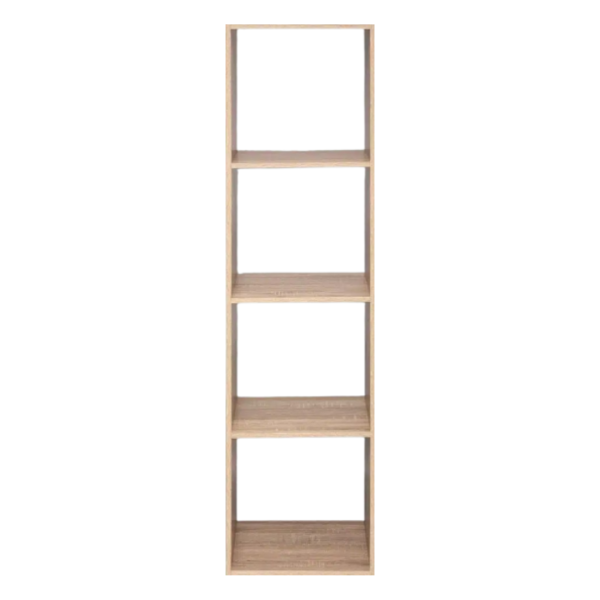 FIVE SHELF 4 HOLE MODULE 35.5X32X134CM NATURAL VENEER - Image 8