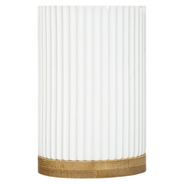 FIVE GLASS MODERN, POLYRESIN/STONE, WHITE - Image 4