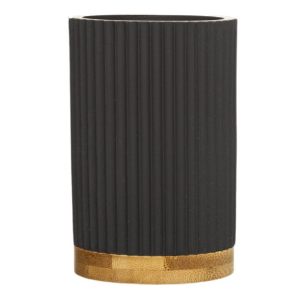 FIVE GLASS MODERN, POLYRESIN/STONE, BLACK - Image 4