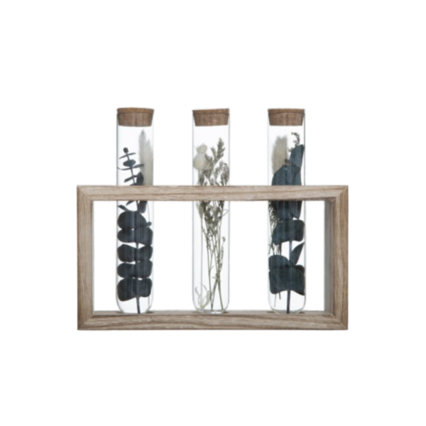 ATMOSPHERA ARTIFICIAL FLOWERS IN TUBES 17CM GLASS DIFFERENT COLORS - Image 10