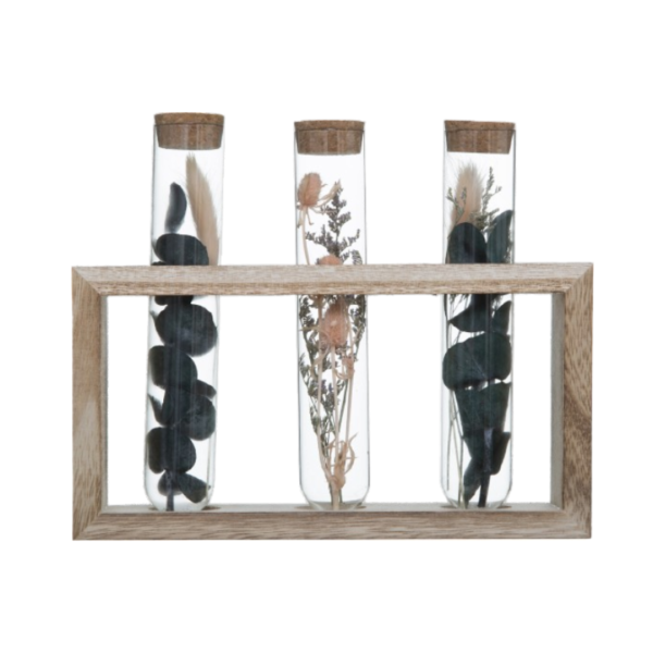ATMOSPHERA ARTIFICIAL FLOWERS IN TUBES 17CM GLASS DIFFERENT COLORS - Image 11