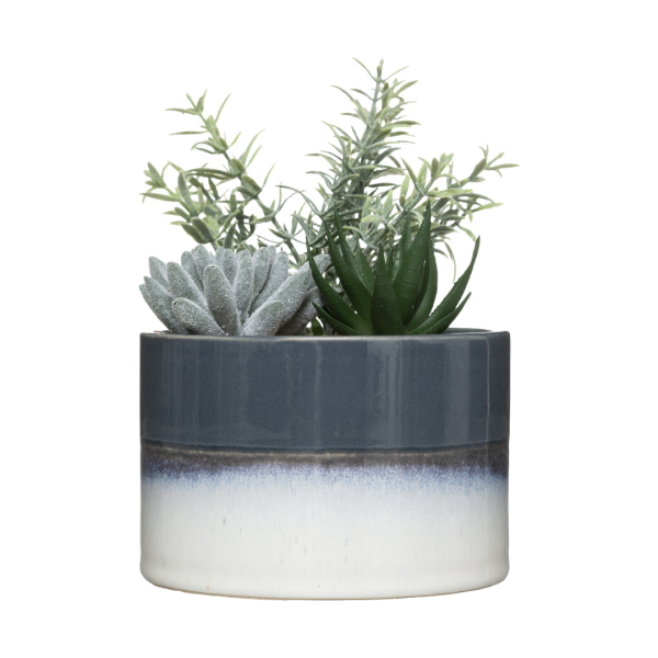 ATMOSPHERA ARTIFICIAL FLOWERS IN JAR 18.5CM PE/CERAMIC MULTICOLOR - Image 9