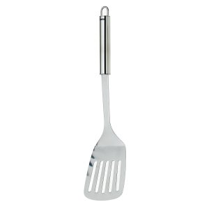 KELA PERFORATED SPATULA RONDO, 33.5x8cm STAINLESS STEEL SILVER