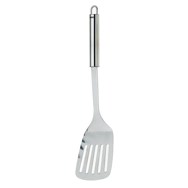 KELA PERFORATED SPATULA RONDO, 33.5x8cm STAINLESS STEEL SILVER