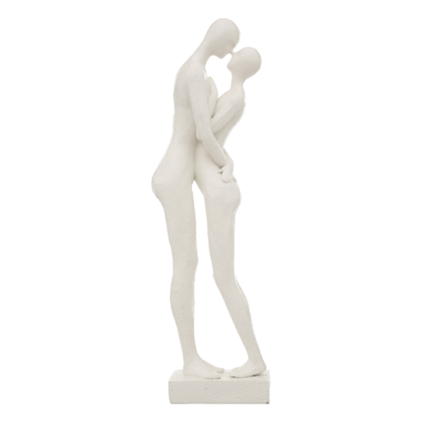 ATMOSPHERA ORNAMENT PAIR OF RIVI 10X7X33CM POLYRESIN WHITE - Image 4