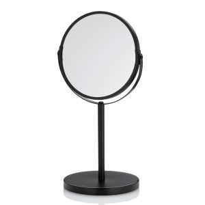 KELA COSMETIC MIRROR ELIAS, 34.5x17cm METAL BLACK