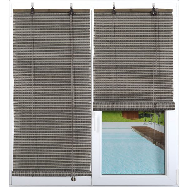 LUANCE BAMBOO ROLLER CURTAIN 90X180 cm, GRAY