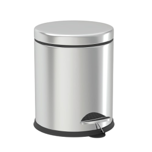 GEPARD SANITARY TRASH BIN ON PEDAL 5L, STAINLESS STEEL