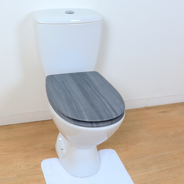 TENDANCE WC DASKA MDF SA INOX OKOVIMA, PANEL SIVA - Slika 5