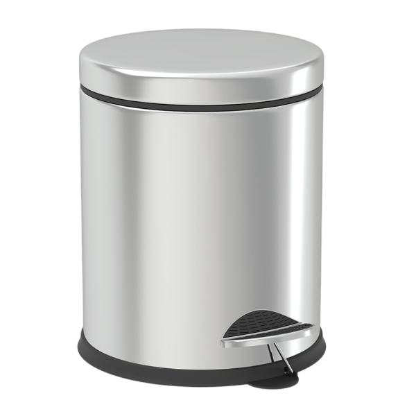GEPARD SANITARY TRASH BIN ON PEDAL 20L, STAINLESS STEEL