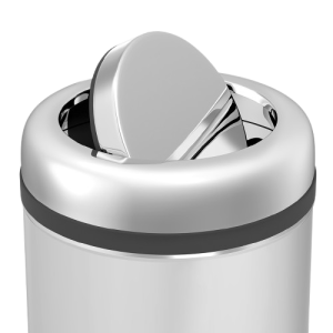 GEPARD SANITARY GARBAGE BIN KLIP KLAP 5L, STAINLESS STEEL