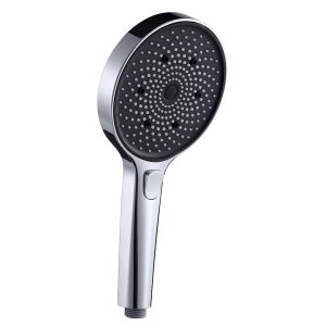 INTER CERAMIC SHOWER HANDLE, 3 FUNCTIONS 12CM ABS CHROME/BLACK