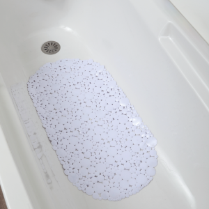 TENDANCE BATH MAT 69 x 36 cm PVC, WHITE BUBBLES