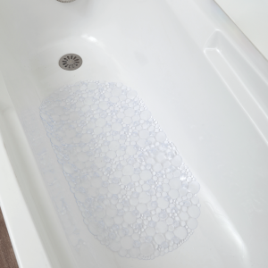TENDANCE BATH MAT 69 x 36 cm PVC, TRANSPARENT BUBBLES