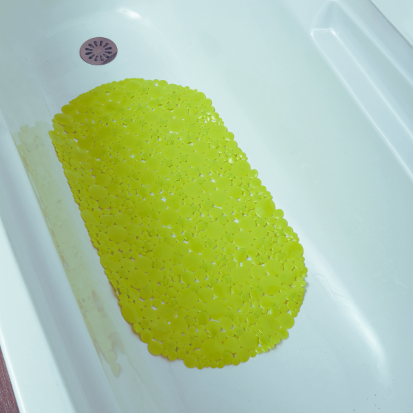 TENDANCE BATH MAT 69 x 36 CM PVC, GREEN BUBBLES