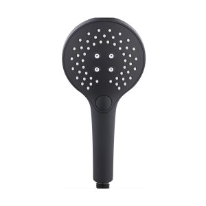 INTER CERAMIC SHOWER HANDLE, 3 FUNCTIONS 12CM ABS BLACK