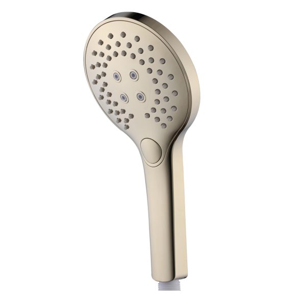 INTER CERAMIC SHOWER HANDLE, 3 FUNCTIONS 12CM ABS GOLD
