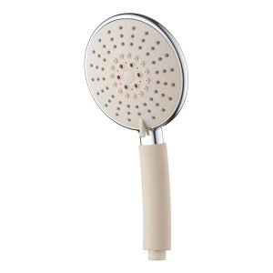 INTER CERAMIC SHOWER HANDLE, 3 FUNCTIONS 11CM ABS CHROME/BEIGE