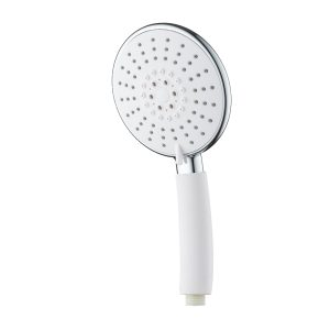 INTER CERAMIC SHOWER HANDLE, 3 FUNCTIONS 11CM ABS CHROME/WHITE
