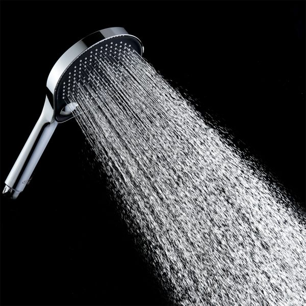 INTER CERAMIC TUŠ RUČICA, 3 FUNKCIJE 13CM ABS KROMIRANA/CRNA - Slika 5