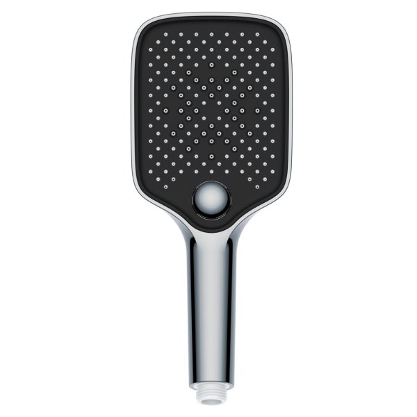 INTER CERAMIC TUŠ RUČICA, 3 FUNKCIJE 10CM ABS KROMIRANA/CRNA