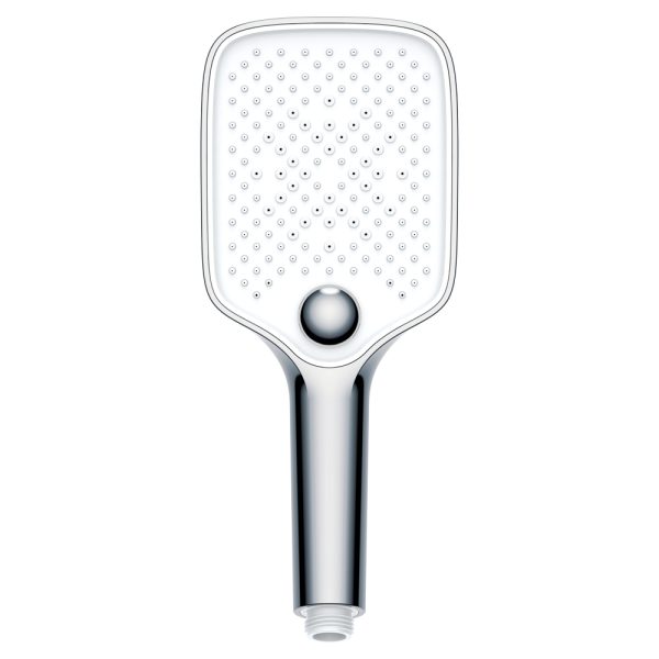 INTER CERAMIC TUŠ RUČICA, 3 FUNKCIJE 10CM ABS KROMIRANA/BIJELA - Slika 3