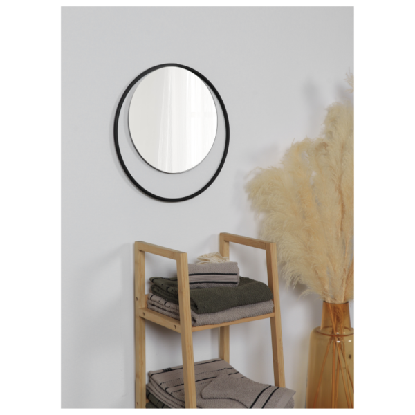 TENDANCE ROUND METAL MIRROR O37 CM, BLACK - Image 3
